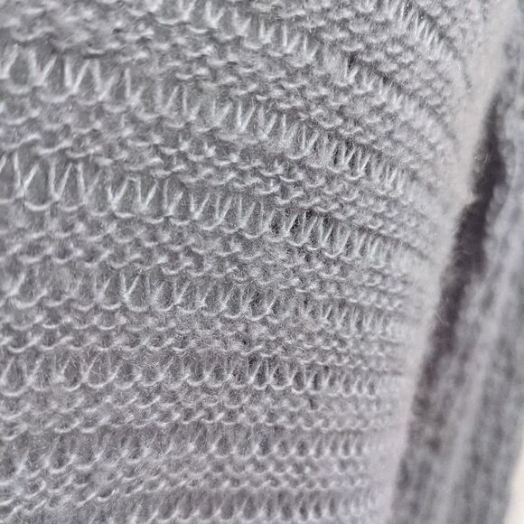 Vintage SEARS wool blend grey knit dress M @Z - Picture 9 of 15